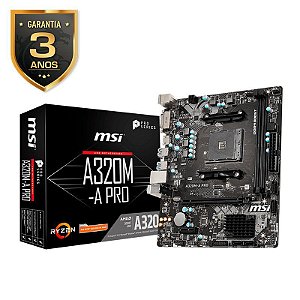PLACA MAE MSI A320M - A PRO - AM4 DDR4 - RYZEN