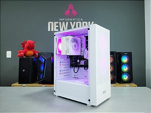 PC Gamer Branco Ryzen 5 5600G + 16Gb Ram + SSD 240Gb + A320