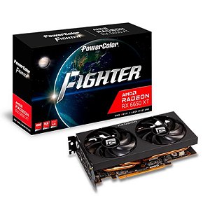Placa De Vídeo Amd Powercolor Rx 6600 Fighter - 8gbd6-3dh