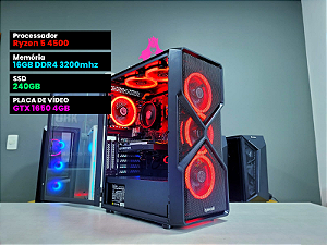 PC GAMER Ryzen 5 4500 + GTX 1650 4GB + 16 Ram