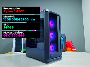 PC GAMER Ryzen 5 4500 + GTX 1650 4GB + 16GB