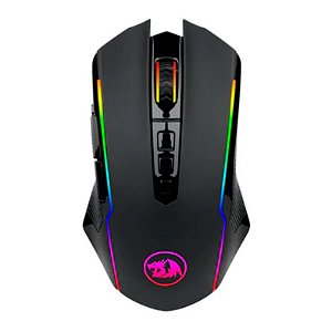 Mouse Gamer Redragon Ranger Lite, Wireless, RGB, 8000DPI, 9 Botoes, Preto, M910-KS