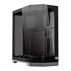 Gabinete Gamer Redragon Edge, Full tower, Lateral de Vidro, Preto, CA-608B