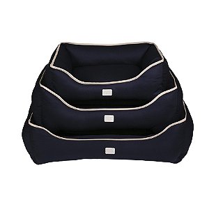 Cama Retangular Comfort Sarja Lisa | Marinho