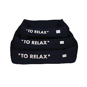 Cama Retangular Microfibra Basic To Relax | Marinho