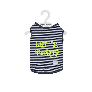 REGATA LET'S PARTY LISTRADO | CINZA