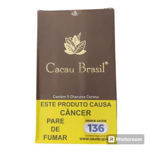 CHARUTO CACAU BRASIL CHOCOLATE ( MARROM) CX C/ 5
