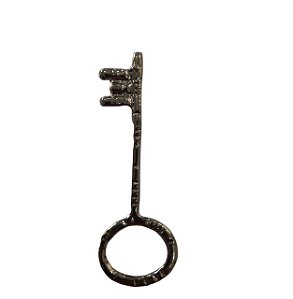 MINIATURA DE IBÁ CHAVE PRATA 7 CM