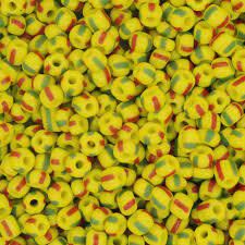MISSANGA AMARELO VERDE E VERMELHO RAJADO 50G