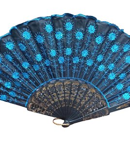 LEQUE PRETO COM AZUL