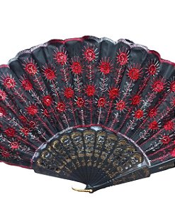 LEQUE PRETO COM VERMELHO