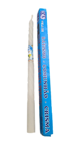 VELA DE BATISMO BRANCA 42 GR