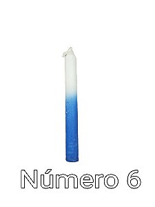 VELA AZUL E BRANCA N6