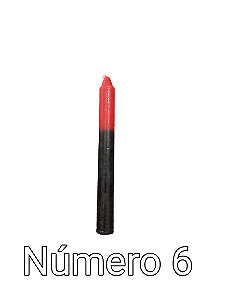 VELA PRETA E VERMELHA N6