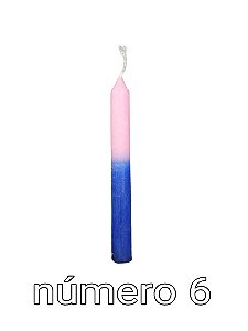 VELA ROSA E AZUL N6
