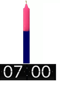 VELA 7 HORAS ROSA E AZUL