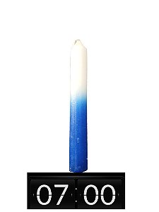 VELA 7 HORAS AZUL E BRANCA