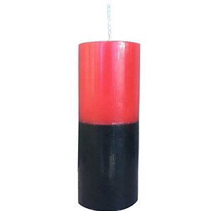 VELA 7 DIAS PRETA E VERMELHA 240 GR