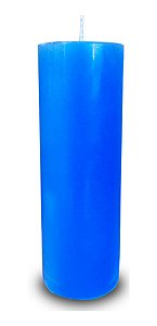 VELA 7 DIAS AZUL CLARA 240 GR