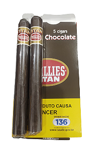 CHARUTO TITAN CHOCOLATE PAC C/ 5 CX (25 UNIDADES)