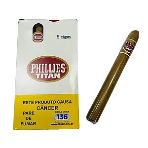 CHARUTO TITAN NATURAL PAC C/ 5 CX (25 UNIDADES)