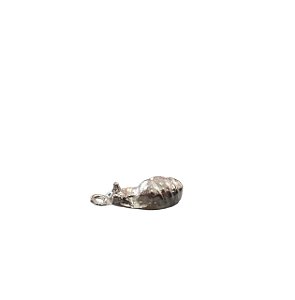 PINGENTE CARAMUJO PRATEADO 7 CM