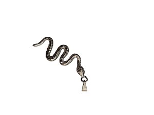 PINGENTE DE COBRA G PRATEADA