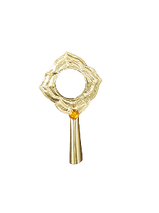 MINIATURA DE IBA ABEBE DOURADO 10 CM