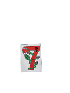 ADESIVO SETE VERMELHO 36