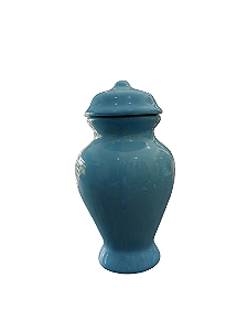QUARTINHA DE LOUÇA AZUL CLARA SEM ALÇA 13CM