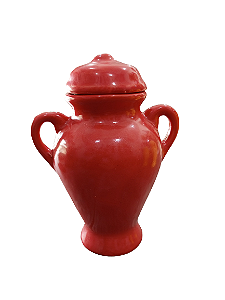 QUARTINHA DE LOUÇA VERMELHA COM ALÇA 19CM