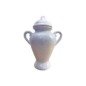 QUARTINHA DE LOUÇA BRANCA 16 CM C/ ASA