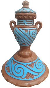 CONJUNTO MARAJOARA AZUL C/ ALÇA