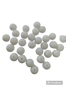 CONTA 10 MM BRANCA FOSCA REDONDA