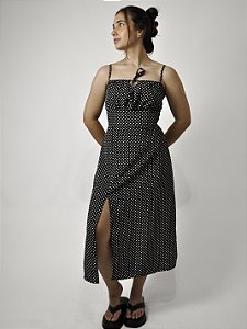 Vestido Midi Poá