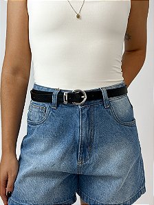 Cinto Classic Fivela Prata