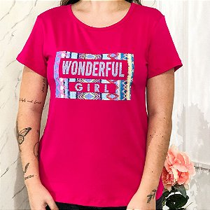 Camiseta T-Shirt Feminina Wonderful - Pink