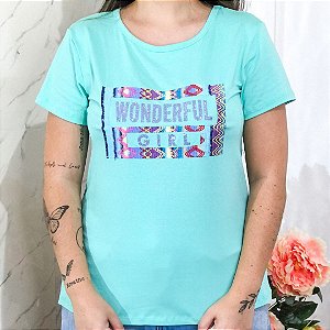 Camiseta T-Shirt Feminina Estampada 100% Algodão - Vicks Store