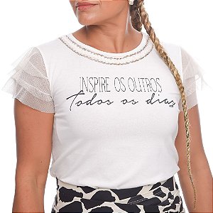 Camiseta T-Shirt Feminina Inspire - Off White