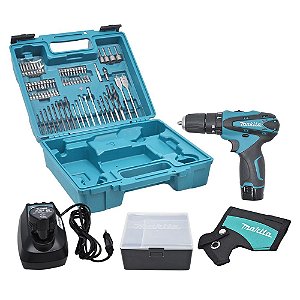 Parafusadeira E Furadeira 74 Peças Makita Hp330dwex3 Bivolt