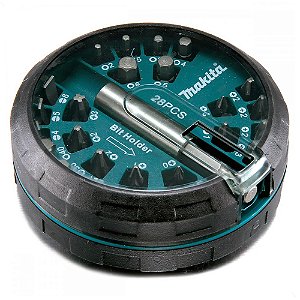 Jogo De Bits Com Adaptador E Estojo 28 Pçs B-28911 - Makita