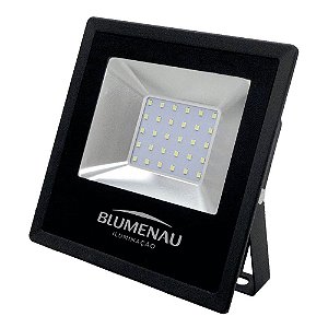 Refletor Led 30w Aluminio Slim Ip65 Luz Branca 74306000 Blumenau