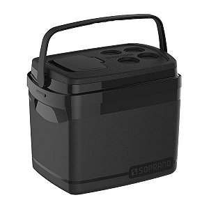 Caixa Térmica Cooler Tropical 32L Preta Soprano