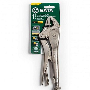 Alicate de Pressão Mordente Curvo Sata 10''