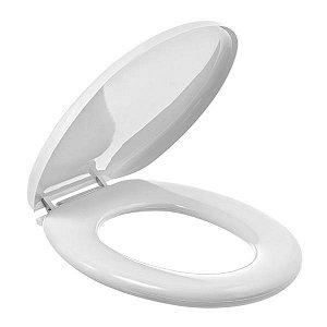 Assento Sanitário Oval Almofadado Branco Astra TPK/AS BR1