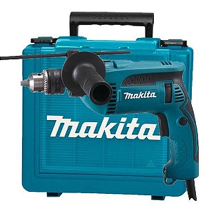 Furadeira de Impacto Velocidade Variável e Reversível 760W Com Maleta MAKITA-HP1640K