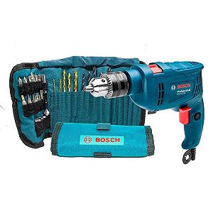 FURADEIRA 1/2 550W + 34 ACESSÓRIOS BOSCH GSB 550 220V