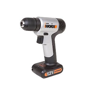 Furadeira Parafusadeira 12V 18 Assessórios WORX WX104.1 Bivolt