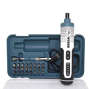 Parafusadeira Bateria 3.6V Wesco WS2001 c/ Estojo+Acessórios