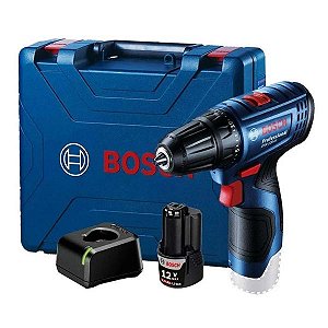Parafusadeira Furadeira a bateria 12V Bosch GSR 120-LI + 2 Bat + Maleta